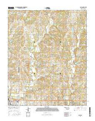 Davis Oklahoma Current topographic map, 1:24000 scale, 7.5 X 7.5 Minute, Year 2016