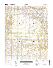 Deer Creek Oklahoma Current topographic map, 1:24000 scale, 7.5 X 7.5 Minute, Year 2016