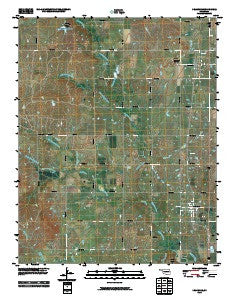 Delaware Oklahoma Historical topographic map, 1:24000 scale, 7.5 X 7.5 Minute, Year 2010