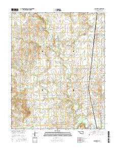 Delaware Oklahoma Current topographic map, 1:24000 scale, 7.5 X 7.5 Minute, Year 2016