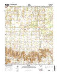 Delhi Oklahoma Current topographic map, 1:24000 scale, 7.5 X 7.5 Minute, Year 2016