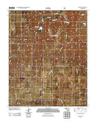 Dempsey Oklahoma Historical topographic map, 1:24000 scale, 7.5 X 7.5 Minute, Year 2011