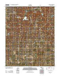 Dempsey Oklahoma Historical topographic map, 1:24000 scale, 7.5 X 7.5 Minute, Year 2012