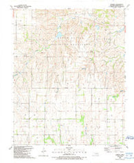Dempsey Oklahoma Historical topographic map, 1:24000 scale, 7.5 X 7.5 Minute, Year 1988