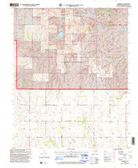 Dempsey Oklahoma Historical topographic map, 1:24000 scale, 7.5 X 7.5 Minute, Year 1998