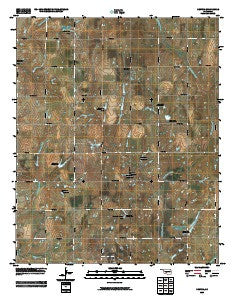 Denton Oklahoma Historical topographic map, 1:24000 scale, 7.5 X 7.5 Minute, Year 2009