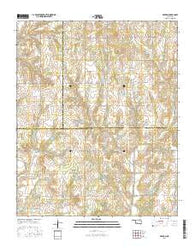 Denton Oklahoma Current topographic map, 1:24000 scale, 7.5 X 7.5 Minute, Year 2016