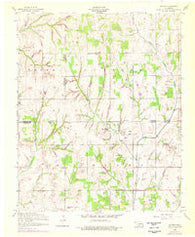 Denton Oklahoma Historical topographic map, 1:24000 scale, 7.5 X 7.5 Minute, Year 1956