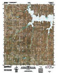 Denver Oklahoma Historical topographic map, 1:24000 scale, 7.5 X 7.5 Minute, Year 2010