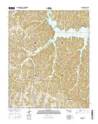 Denver Oklahoma Current topographic map, 1:24000 scale, 7.5 X 7.5 Minute, Year 2016
