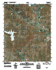Depew Oklahoma Historical topographic map, 1:24000 scale, 7.5 X 7.5 Minute, Year 2009