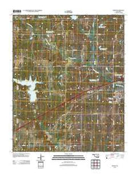 Depew Oklahoma Historical topographic map, 1:24000 scale, 7.5 X 7.5 Minute, Year 2012