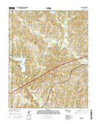 Depew Oklahoma Current topographic map, 1:24000 scale, 7.5 X 7.5 Minute, Year 2016