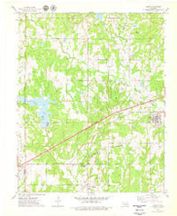 Depew Oklahoma Historical topographic map, 1:24000 scale, 7.5 X 7.5 Minute, Year 1975