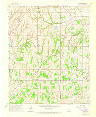 Dibble Oklahoma Historical topographic map, 1:24000 scale, 7.5 X 7.5 Minute, Year 1965