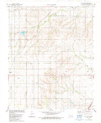 Dill City SE Oklahoma Historical topographic map, 1:24000 scale, 7.5 X 7.5 Minute, Year 1983