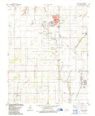 Dill City Oklahoma Historical topographic map, 1:24000 scale, 7.5 X 7.5 Minute, Year 1983