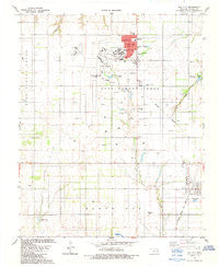 Dill City Oklahoma Historical topographic map, 1:24000 scale, 7.5 X 7.5 Minute, Year 1983