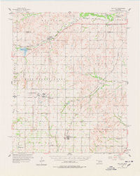 Dill City Oklahoma Historical topographic map, 1:62500 scale, 15 X 15 Minute, Year 1957
