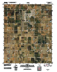 Dill City Oklahoma Historical topographic map, 1:24000 scale, 7.5 X 7.5 Minute, Year 2010