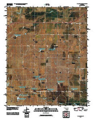 Dill City NE Oklahoma Historical topographic map, 1:24000 scale, 7.5 X 7.5 Minute, Year 2010