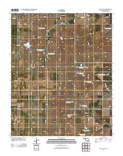 Dill City SE Oklahoma Historical topographic map, 1:24000 scale, 7.5 X 7.5 Minute, Year 2012