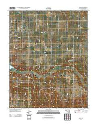 Dodge Oklahoma Historical topographic map, 1:24000 scale, 7.5 X 7.5 Minute, Year 2012