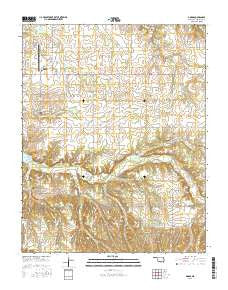 Dodge Oklahoma Current topographic map, 1:24000 scale, 7.5 X 7.5 Minute, Year 2016