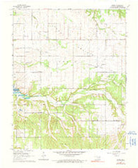 Dodge Oklahoma Historical topographic map, 1:24000 scale, 7.5 X 7.5 Minute, Year 1964