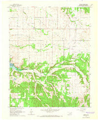 Dodge Oklahoma Historical topographic map, 1:24000 scale, 7.5 X 7.5 Minute, Year 1964