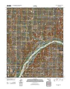 Doga Creek Oklahoma Historical topographic map, 1:24000 scale, 7.5 X 7.5 Minute, Year 2012