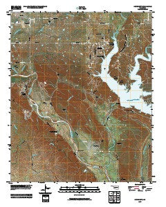 Dougherty Oklahoma Historical topographic map, 1:24000 scale, 7.5 X 7.5 Minute, Year 2009