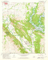 Dougherty Oklahoma Historical topographic map, 1:24000 scale, 7.5 X 7.5 Minute, Year 1965