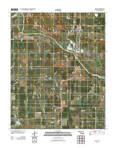 Dover Oklahoma Historical topographic map, 1:24000 scale, 7.5 X 7.5 Minute, Year 2012