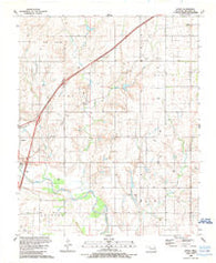 Doxey Oklahoma Historical topographic map, 1:24000 scale, 7.5 X 7.5 Minute, Year 1989