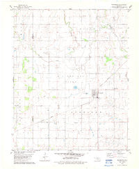 Drummond Oklahoma Historical topographic map, 1:24000 scale, 7.5 X 7.5 Minute, Year 1982