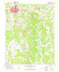 Drumright Oklahoma Historical topographic map, 1:24000 scale, 7.5 X 7.5 Minute, Year 1975