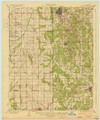 Drumright Oklahoma Historical topographic map, 1:62500 scale, 15 X 15 Minute, Year 1931