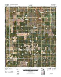 Duke Oklahoma Historical topographic map, 1:24000 scale, 7.5 X 7.5 Minute, Year 2012