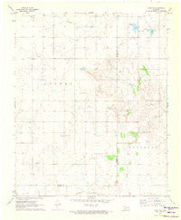 Duke SW Oklahoma Historical topographic map, 1:24000 scale, 7.5 X 7.5 Minute, Year 1971