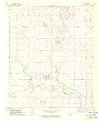 Duke Oklahoma Historical topographic map, 1:24000 scale, 7.5 X 7.5 Minute, Year 1971