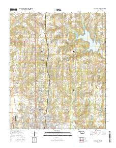 Duncan North Oklahoma Current topographic map, 1:24000 scale, 7.5 X 7.5 Minute, Year 2016