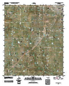 Durant South Oklahoma Historical topographic map, 1:24000 scale, 7.5 X 7.5 Minute, Year 2009