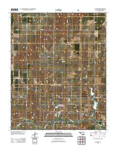Durham Oklahoma Historical topographic map, 1:24000 scale, 7.5 X 7.5 Minute, Year 2012