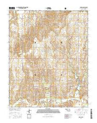 Durham Oklahoma Current topographic map, 1:24000 scale, 7.5 X 7.5 Minute, Year 2016