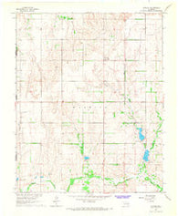 Durham Oklahoma Historical topographic map, 1:24000 scale, 7.5 X 7.5 Minute, Year 1966