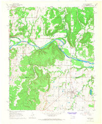 Dustin Oklahoma Historical topographic map, 1:24000 scale, 7.5 X 7.5 Minute, Year 1967