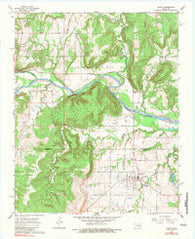 Dustin Oklahoma Historical topographic map, 1:24000 scale, 7.5 X 7.5 Minute, Year 1967