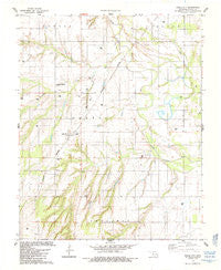 Eagle City Oklahoma Historical topographic map, 1:24000 scale, 7.5 X 7.5 Minute, Year 1985