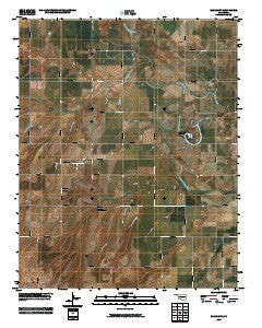 Eagle City Oklahoma Historical topographic map, 1:24000 scale, 7.5 X 7.5 Minute, Year 2009